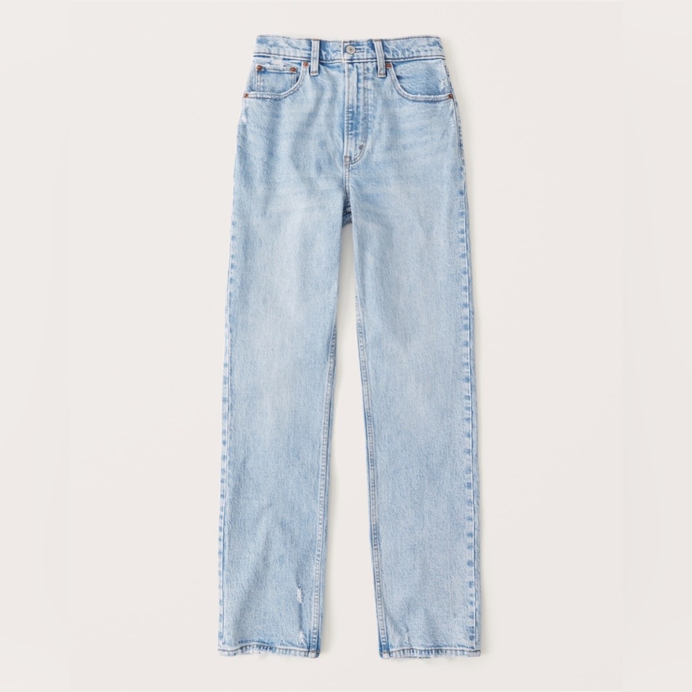 Abercrombie Ultra High Rise Straight Jean NWT